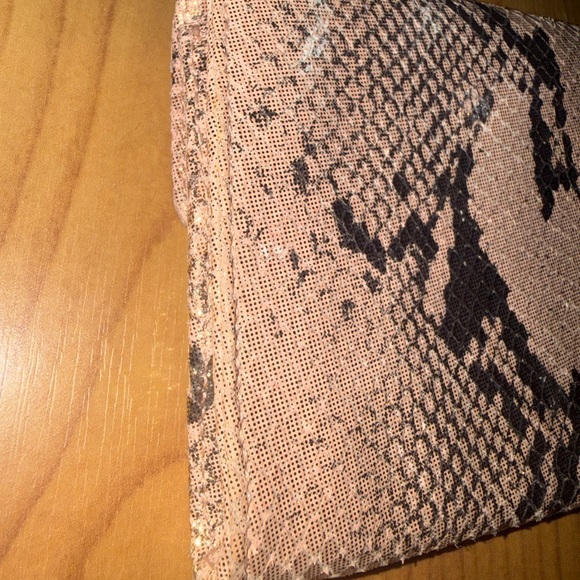 Kate Spade Pink and Black Snake Print Clutch - Picture 8 of 15